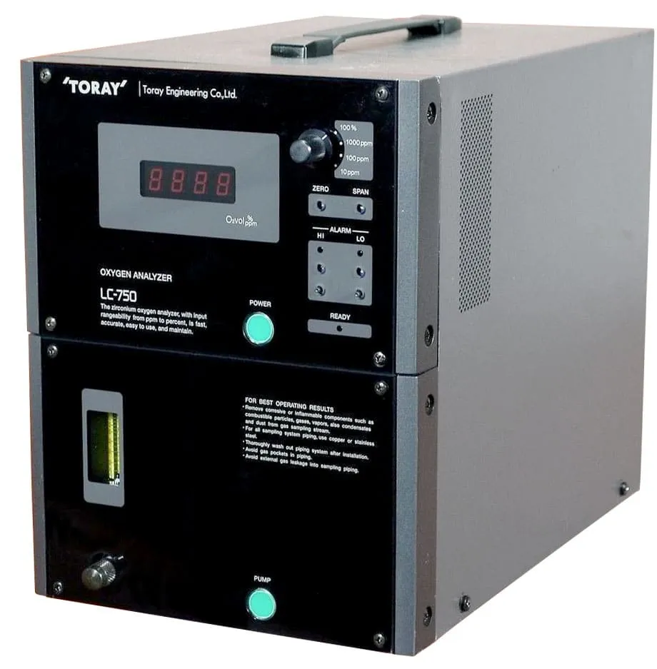 Toray LC-750L-PC-120 Oxygen Analyzer