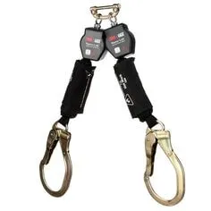 A 3M DBI-SALA Nano-Lok Twin-Leg Hot Work Self-Retracting Lifeline with Quick Connect 3100568 A 3M DBI-SALA Nano-Lok Twin-Leg Hot Work Self-Retracting Lifeline with Quick Connect 3100568