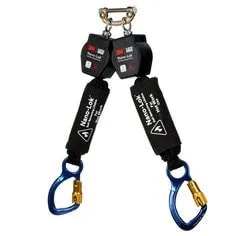 A 3M DBI-SALA Nano-Lok Twin-Leg Hot Work Self-Retracting Lifeline with Quick Connect 3100569 A 3M DBI-SALA Nano-Lok Twin-Leg Hot Work Self-Retracting Lifeline with Quick Connect 3100569
