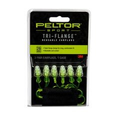 Peltor Sport Tri-Flange Corded Reusable Earplugs 97317-10C Peltor Sport Tri-Flange Corded Reusable Earplugs 97317-10C