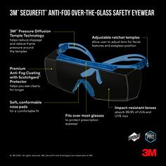 3M™ SecureFit™ Anti-Fog Over-The-Glass Safety Eyewear Digifab 3M™ SecureFit™ Anti-Fog Over-The-Glass Safety Eyewear Digifab