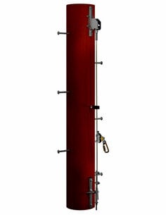 3M™ DBI-SALA® Lad-Saf™ Cable Vertical Safety System_Product Photography-Woodpole Bracket System 3M™ DBI-SALA® Lad-Saf™ Cable Vertical Safety System_Product Photography-Woodpole Bracket System