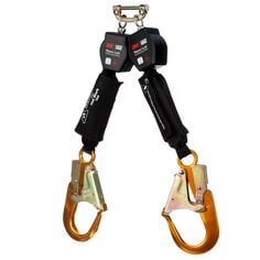 A 3M DBI-SALA Nano-Lok Twin-Leg Hot Work Self-Retracting Lifeline with Quick Connect 3100570 A 3M DBI-SALA Nano-Lok Twin-Leg Hot Work Self-Retracting Lifeline with Quick Connect 3100570