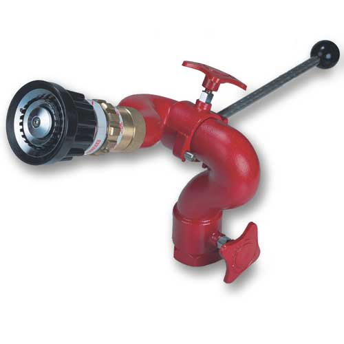 FP10605 - 1.5" Waterway, 1.5" Outlet, 500 GPM Brass Tiller Bar Fire Monitor FP10605 - 1.5" Waterway, 1.5" Outlet, 500 GPM Brass Tiller Bar Fire Monitor