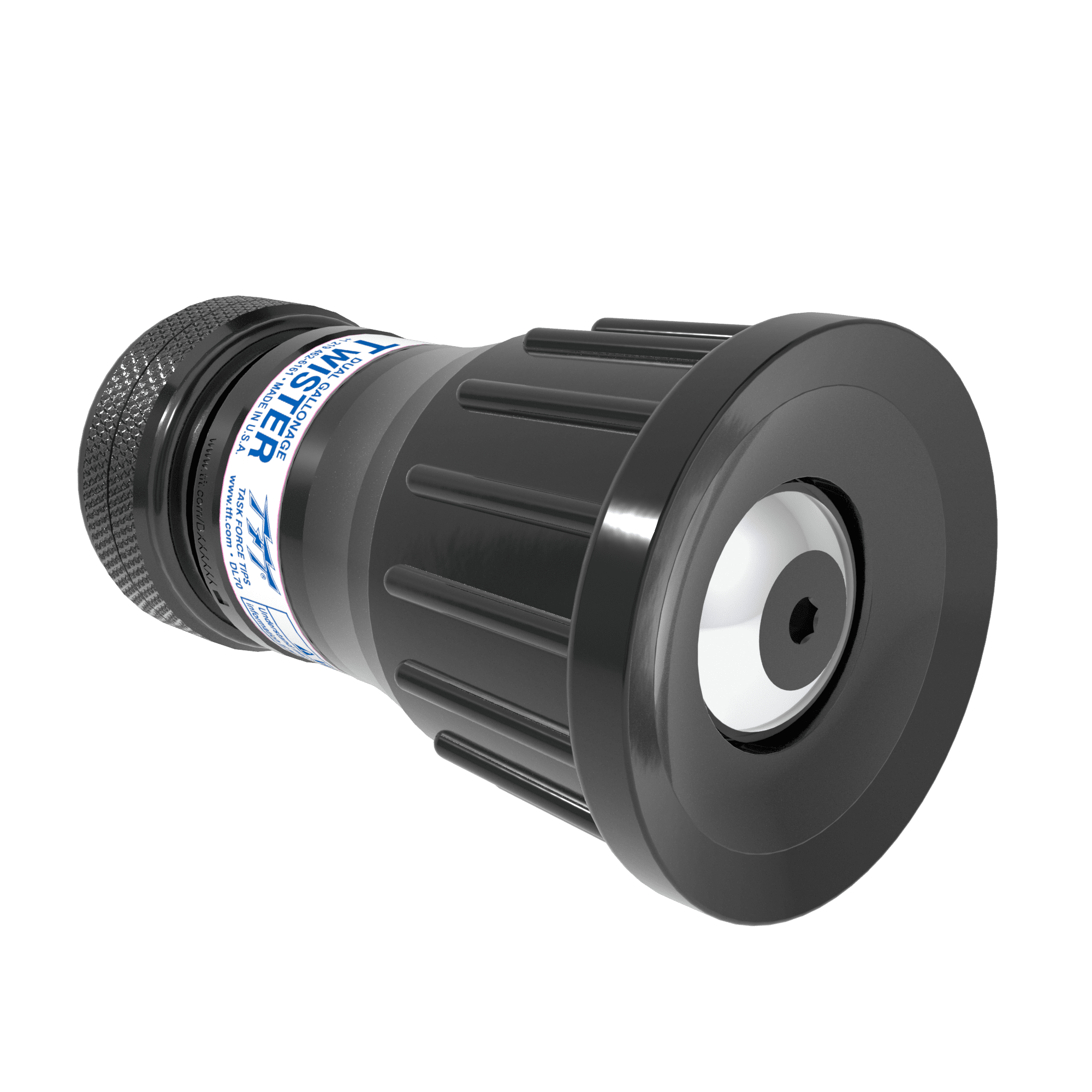 Twister Selectable Nozzle Tip, Twist Baffle – 10/24 GPM @ 100 PSI, 1″ NHF Rigid Inlet Twister Selectable Nozzle Tip, Twist Baffle – 10/24 GPM @ 100 PSI, 1″ NHF Rigid Inlet
