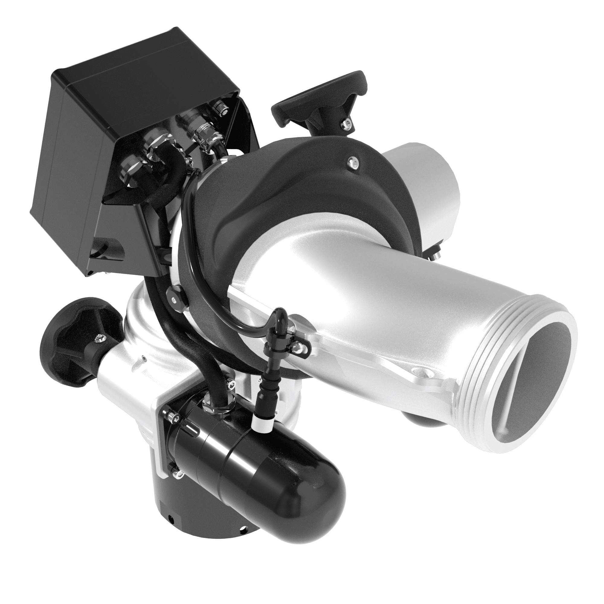 Monsoon RC 2000 GPM (7600 LPM) Monitor, Aerial Platform – 4″ (100 mm) RPF Rigid Inlet, 3.5″ (90 mm) NHM Rigid Outlet, 12/24 VDC Acc. Power, RS485, Silver Monsoon RC 2000 GPM (7600 LPM) Monitor, Aerial Platform – 4″ (100 mm) RPF Rigid Inlet, 3.5″ (90 mm) NHM Rigid Outlet, 12/24 VDC Acc. Power, RS485, Silver