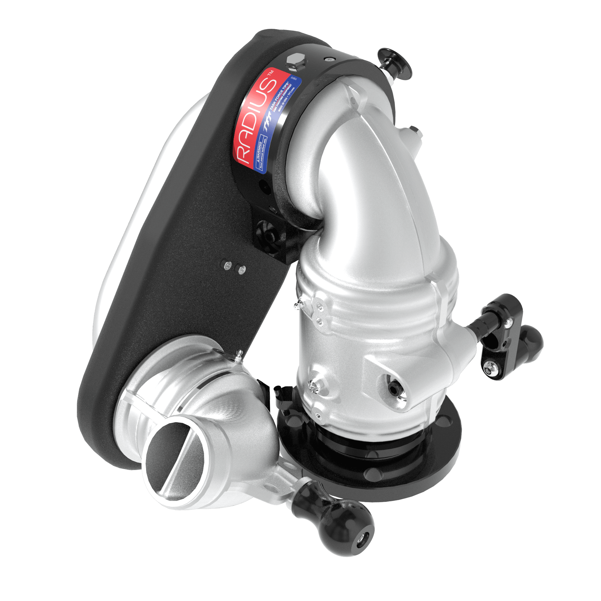 Radius Dual Crank 1500 GPM (6000 LPM) Extendable Monitor, Standard – 3″ (75 mm) ANSI 150/DN80 PN16 Rigid Flange Inlet, 2.5″ (65 mm) NHM Rigid Outlet, 12 VDC Acc. Power, Silver Radius Dual Crank 1500 GPM (6000 LPM) Extendable Monitor, Standard – 3″ (75 mm) ANSI 150/DN80 PN16 Rigid Flange Inlet, 2.5″ (65 mm) NHM Rigid Outlet, 12 VDC Acc. Power, Silver
