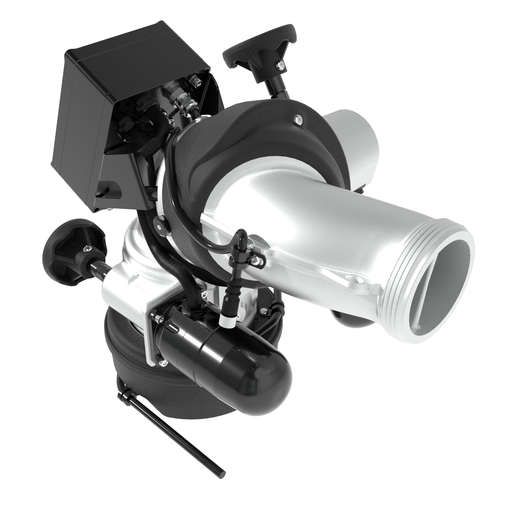 Monsoon RC 1250 GPM (4500 LPM) Monitor, Pumper – 3″ (75 mm) RLF Rigid Inlet, 2.5″ (65 mm) NHM Rigid Outlet, 12/24 VDC Acc. Power, RS485, Silver Monsoon RC 1250 GPM (4500 LPM) Monitor, Pumper – 3″ (75 mm) RLF Rigid Inlet, 2.5″ (65 mm) NHM Rigid Outlet, 12/24 VDC Acc. Power, RS485, Silver