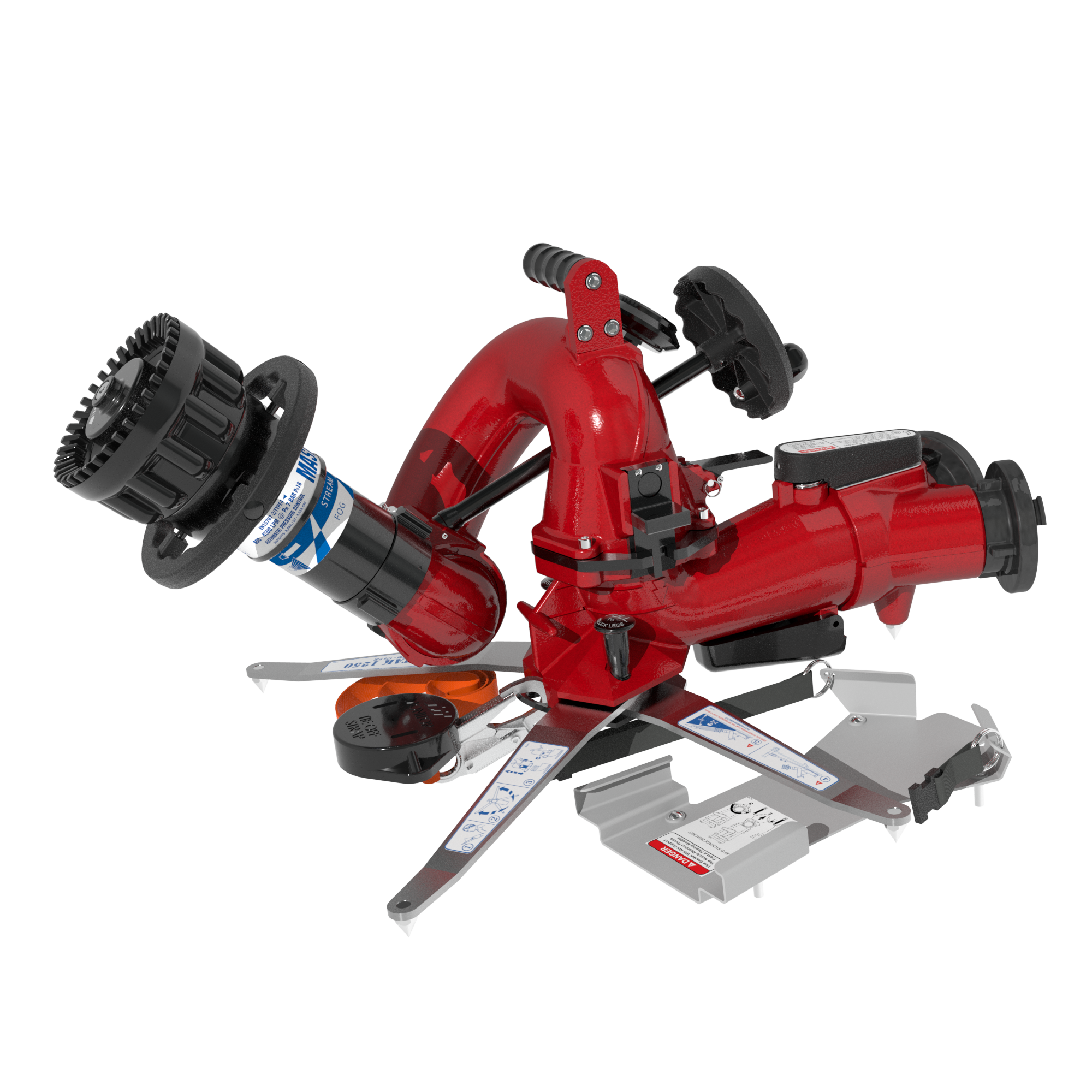 CrossFire Portable Monitor +MasterStream 1250S Automatic Nozzle Package – Dual 3″ (75 mm) Storz Swivel Inlet, 2.5″ (65 mm) NHM Rigid Outlet, Storage Bracket CrossFire Portable Monitor +MasterStream 1250S Automatic Nozzle Package – Dual 3″ (75 mm) Storz Swivel Inlet, 2.5″ (65 mm) NHM Rigid Outlet, Storage Bracket