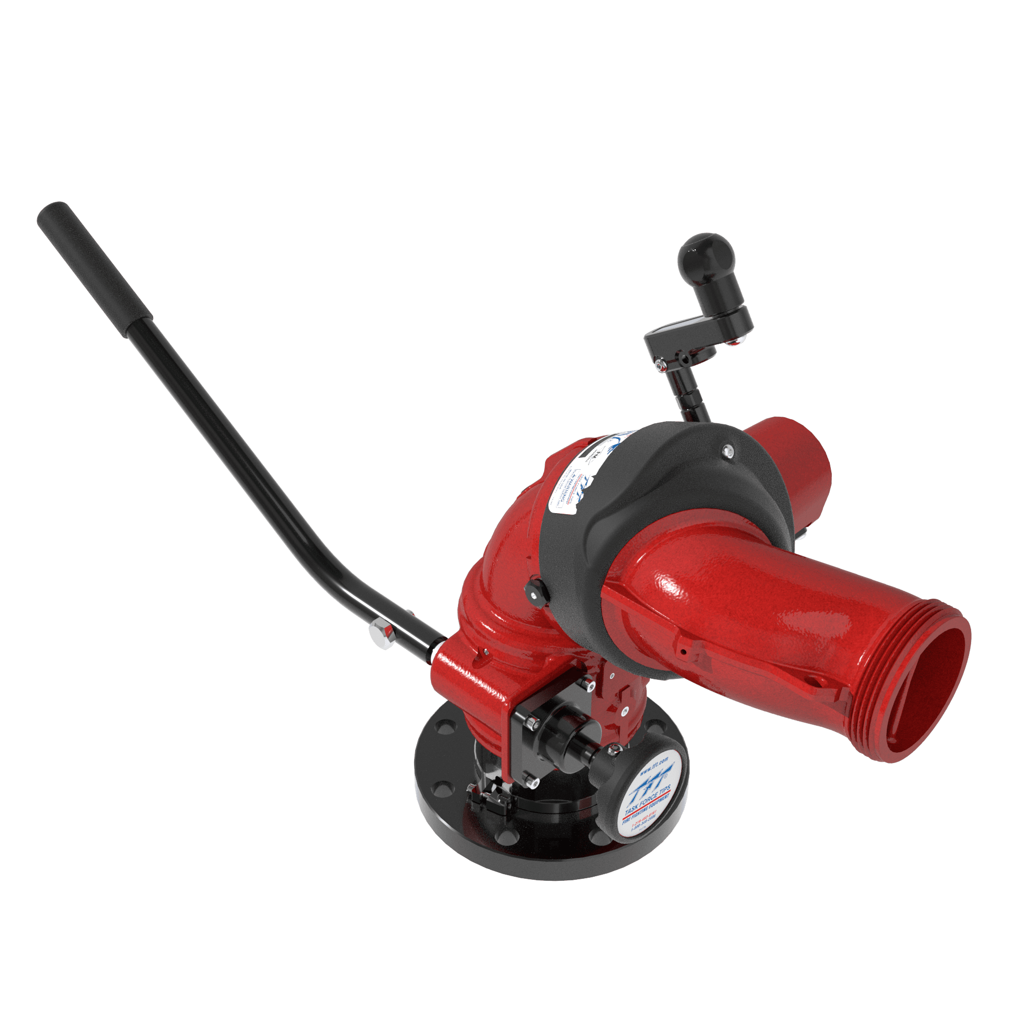 Monsoon Tiller+Crank 2000 GPM (7600 LPM) Monitor, Pumper – 4″ (100 mm) ANSI 150/DN100 PN16 Rigid Flange Inlet, 3.5″ (90 mm) NHM Rigid Outlet, Red Monsoon Tiller+Crank 2000 GPM (7600 LPM) Monitor, Pumper – 4″ (100 mm) ANSI 150/DN100 PN16 Rigid Flange Inlet, 3.5″ (90 mm) NHM Rigid Outlet, Red