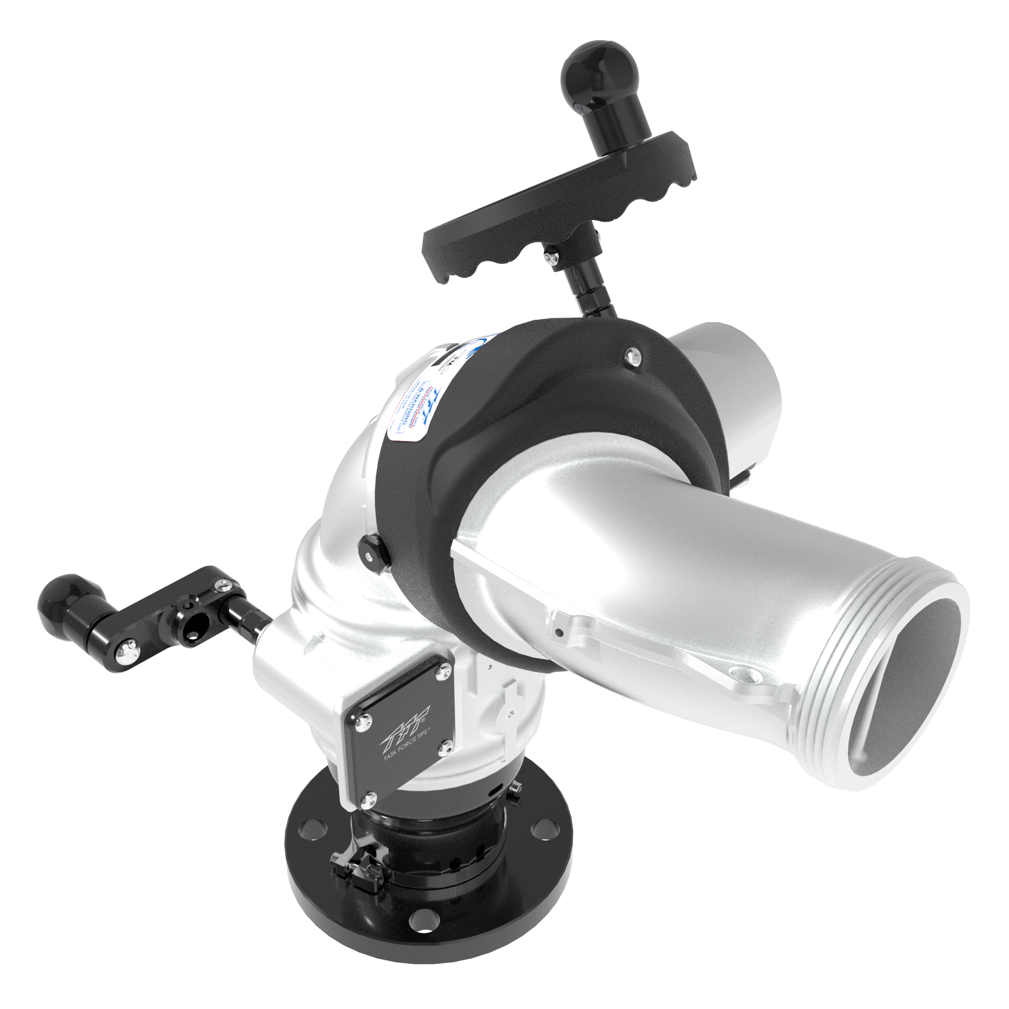 Monsoon Crank+Handwheel 1250 GPM (4500 LPM) Monitor, Pumper – 3″ (75 mm) ANSI 150/DN100 PN16 Rigid Flange Inlet, 2.5″ (65 mm) NHM Rigid Outlet, Silver Monsoon Crank+Handwheel 1250 GPM (4500 LPM) Monitor, Pumper – 3″ (75 mm) ANSI 150/DN100 PN16 Rigid Flange Inlet, 2.5″ (65 mm) NHM Rigid Outlet, Silver