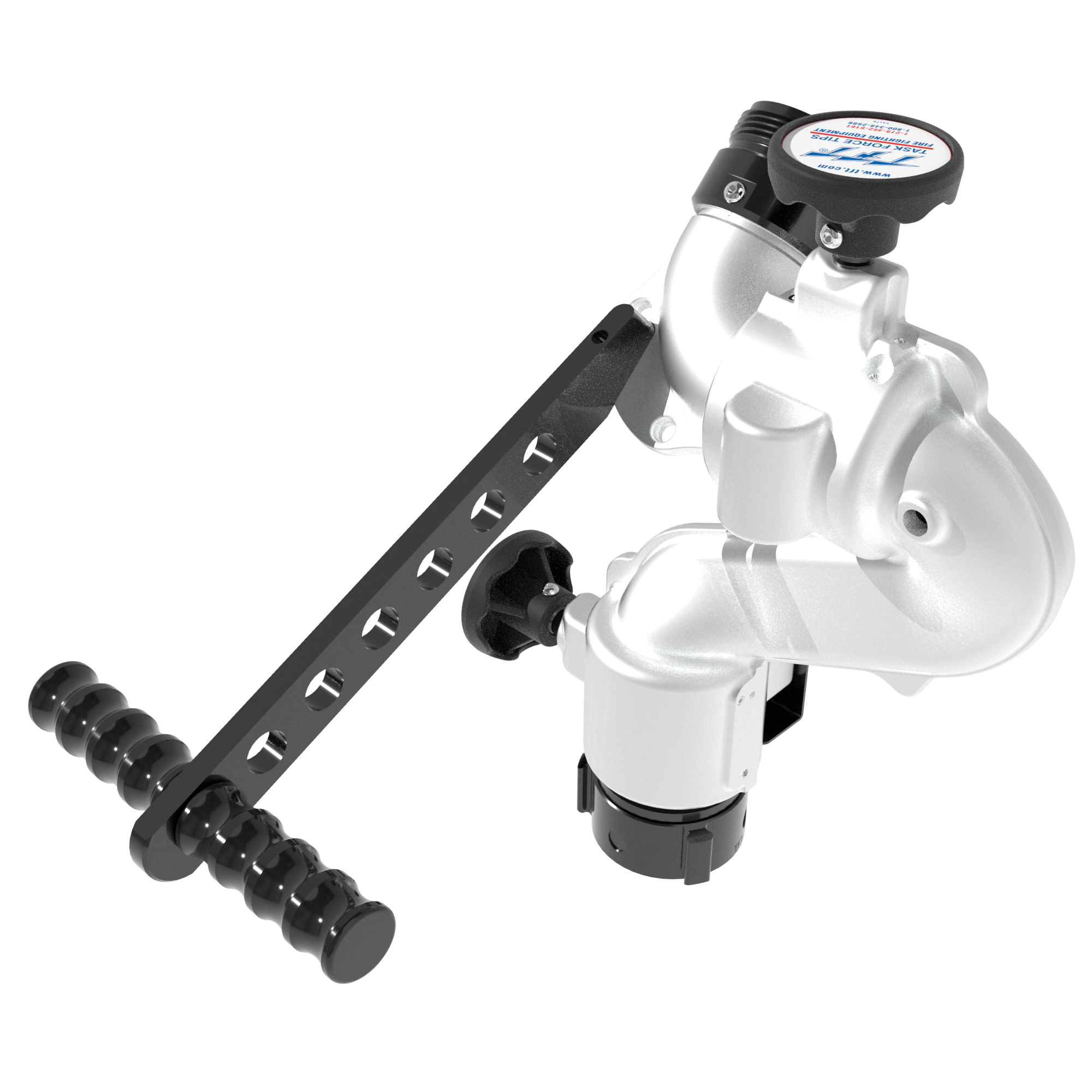 Tornado Tiller 500 GPM (2000 LPM) Monitor, Pumper – 2.5″ (65 mm) NHF Rigid Inlet, 2.5″ (65 mm) NHM Rigid Outlet, Silver Tornado Tiller 500 GPM (2000 LPM) Monitor, Pumper – 2.5″ (65 mm) NHF Rigid Inlet, 2.5″ (65 mm) NHM Rigid Outlet, Silver