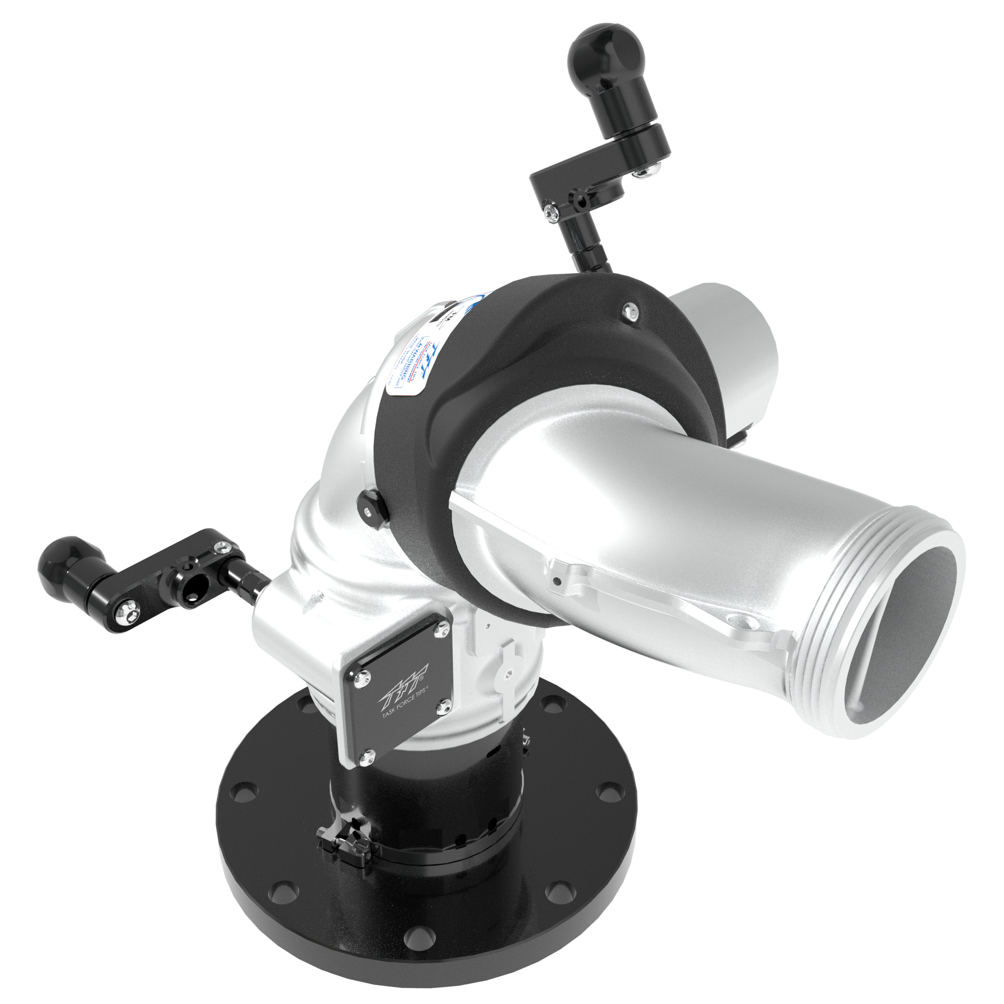 Monsoon RC 2000 GPM (7600 LPM) Monitor, Pumper – 6″ (150 mm) ANSI 150/DN100 PN16 Rigid Flange Inlet, 3.5″ (90 mm) NHM Rigid Outlet, Silver Monsoon RC 2000 GPM (7600 LPM) Monitor, Pumper – 6″ (150 mm) ANSI 150/DN100 PN16 Rigid Flange Inlet, 3.5″ (90 mm) NHM Rigid Outlet, Silver