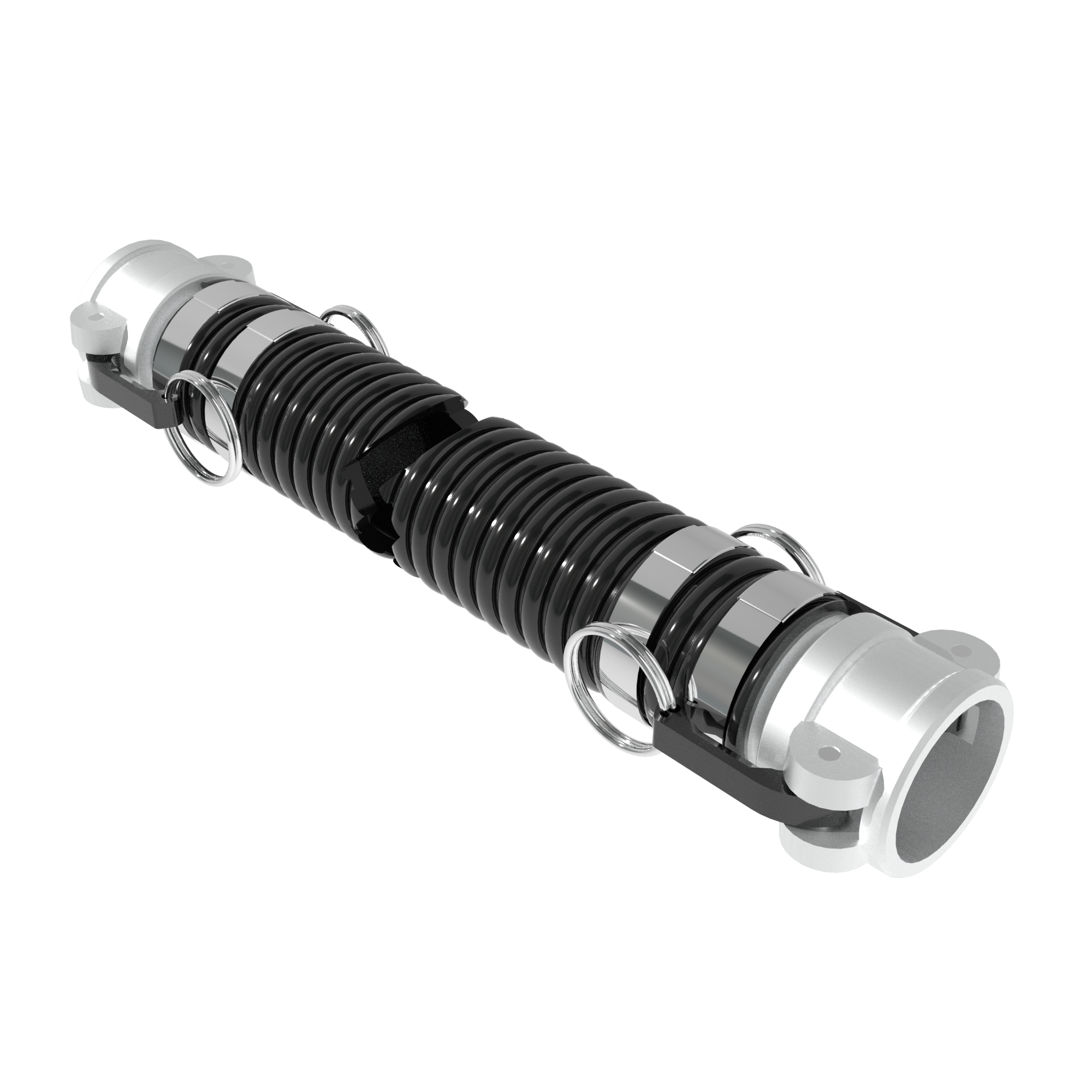 TOTE HOSE 2 CAMLOCKS-ALUMINUM TOTE HOSE 2 CAMLOCKS-ALUMINUM