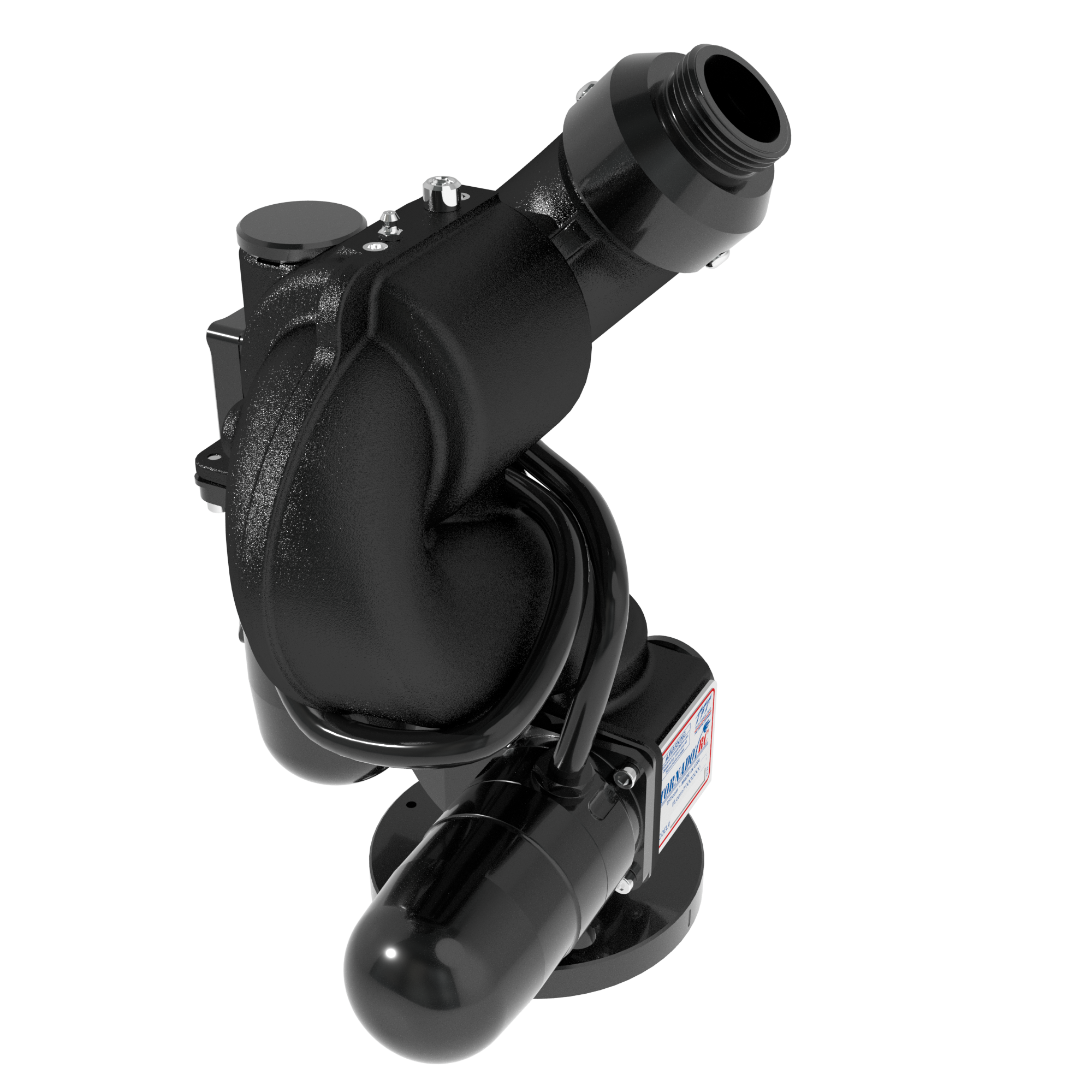 Tornado RC 500 GPM (2000 LPM) Monitor, Anti-Dust, Upgraded Seals, Oscillating – 2.5″ (65 mm) DN65 Australian Rigid Flange Inlet, 1.5″ (38 mm) NHM Rigid Outlet, 12/24 VDC Acc. Power, RS485, Black Tornado RC 500 GPM (2000 LPM) Monitor, Anti-Dust, Upgraded Seals, Oscillating – 2.5″ (65 mm) DN65 Australian Rigid Flange Inlet, 1.5″ (38 mm) NHM Rigid Outlet, 12/24 VDC Acc. Power, RS485, Black
