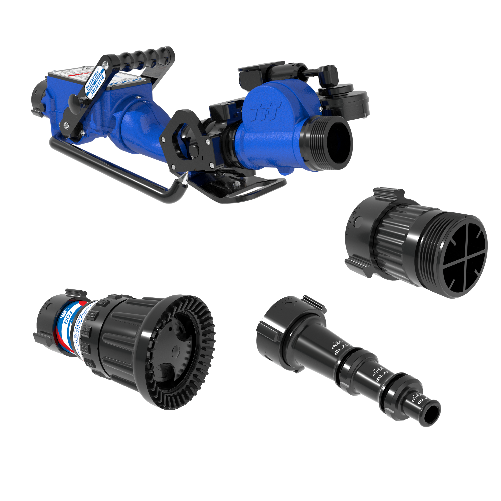 BlitzFire High Elevation Oscillating Portable Monitor +Smooth Bore & Max-Force Automatic Nozzle Package – 2.5″ NHF Swivel Rocker Inlet, 2.5″ NHM Rigid Outlet BlitzFire High Elevation Oscillating Portable Monitor +Smooth Bore & Max-Force Automatic Nozzle Package – 2.5″ NHF Swivel Rocker Inlet, 2.5″ NHM Rigid Outlet