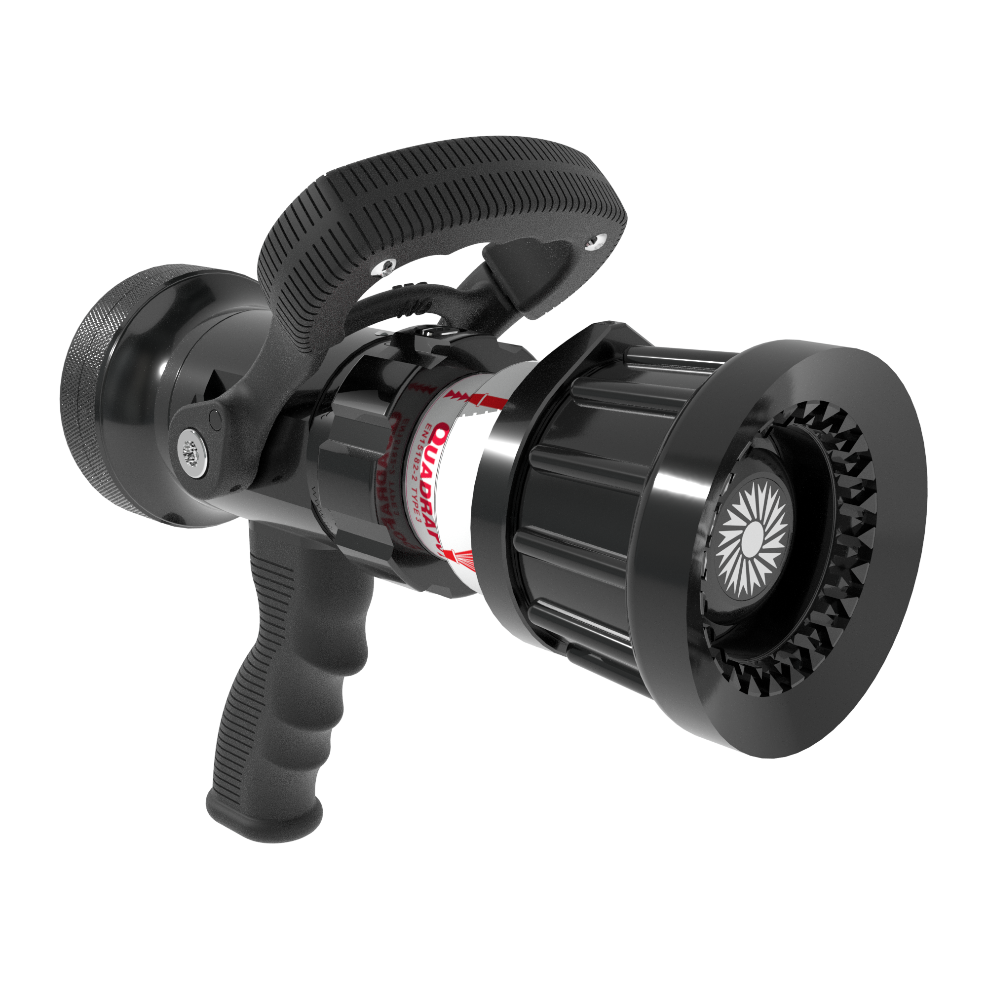 QuadraFog Selectable One-Piece Nozzle With Pistol Grip, Ball Valve – 285/500/600/800/1000 LPM @ 6 Bar, 65 mm BSPF Rocker Swivel Inlet, Metal Teeth QuadraFog Selectable One-Piece Nozzle With Pistol Grip, Ball Valve – 285/500/600/800/1000 LPM @ 6 Bar, 65 mm BSPF Rocker Swivel Inlet, Metal Teeth