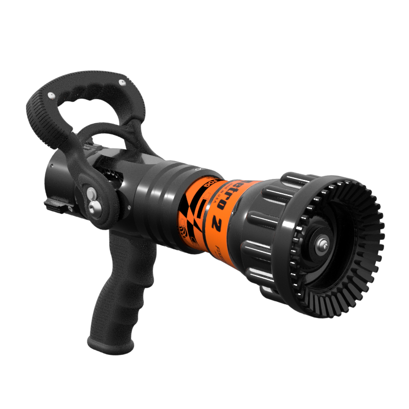 Metro 2 Fixed Flow One-Piece Nozzle With Pistol Grip, 250 GPM at 50 PSI, 1.5″ NHF Swivel Inlet, Ball Valve, Rubber Teeth Metro 2 Fixed Flow One-Piece Nozzle With Pistol Grip, 250 GPM at 50 PSI, 1.5″ NHF Swivel Inlet, Ball Valve, Rubber Teeth