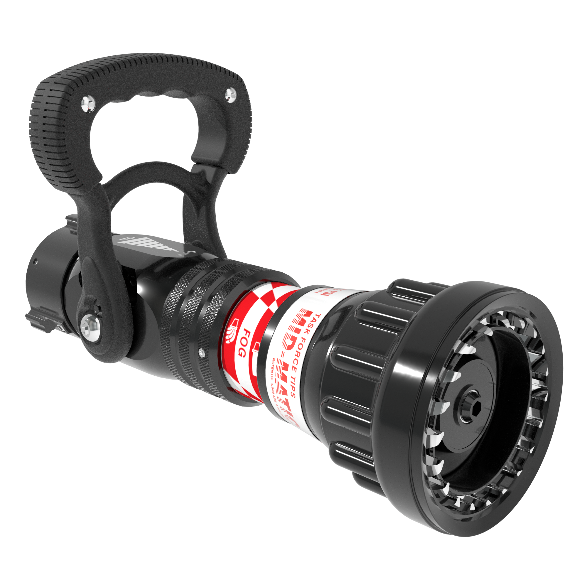 Mid-Matic Automatic One-Piece Nozzle, Slide Valve – 70-200 GPM @ 75 PSI, 1.5″ NHF Rocker Swivel Inlet, Spinning Metal Teeth Mid-Matic Automatic One-Piece Nozzle, Slide Valve – 70-200 GPM @ 75 PSI, 1.5″ NHF Rocker Swivel Inlet, Spinning Metal Teeth