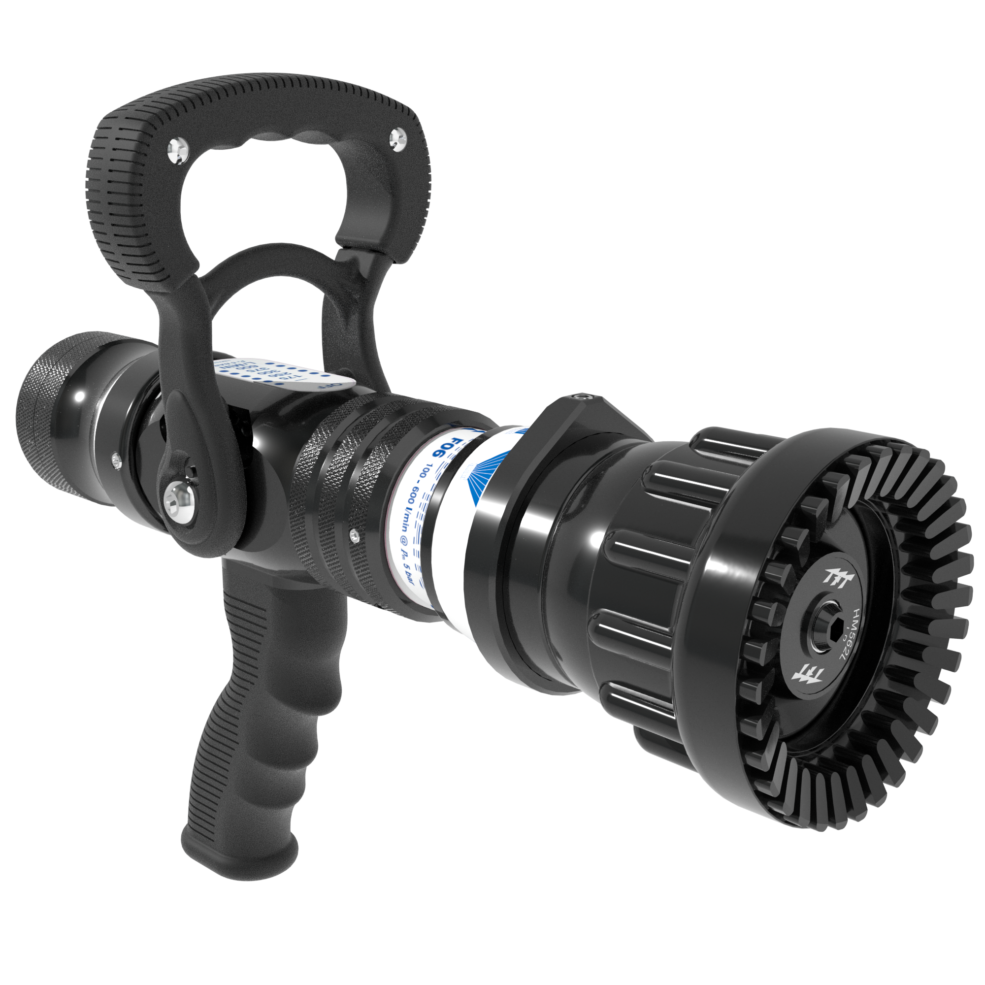 Mid-Matic Automatic One-Piece EN FO6 Nozzle With Pistol Grip, Slide Valve – 100-600 LPM @ 6 Bar, 38 mm BSPF Swivel Inlet, Rubber Teeth Mid-Matic Automatic One-Piece EN FO6 Nozzle With Pistol Grip, Slide Valve – 100-600 LPM @ 6 Bar, 38 mm BSPF Swivel Inlet, Rubber Teeth