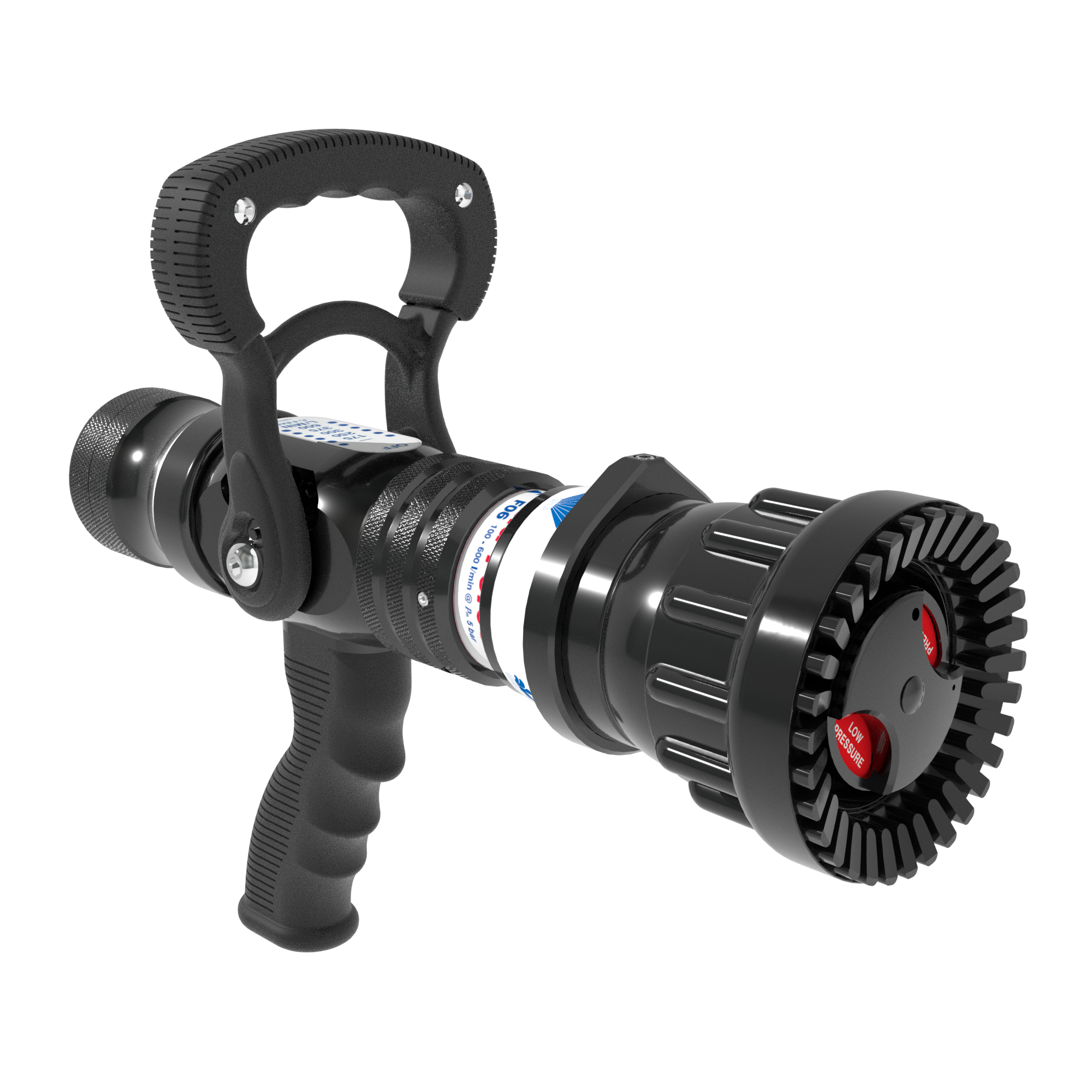 Mid-Force Automatic One-Piece EN Nozzle With Pistol Grip, Slide Valve – 100-600 LPM @ 3/6 Bar, 38 mm BSPF Swivel Inlet, Rubber Teeth Mid-Force Automatic One-Piece EN Nozzle With Pistol Grip, Slide Valve – 100-600 LPM @ 3/6 Bar, 38 mm BSPF Swivel Inlet, Rubber Teeth