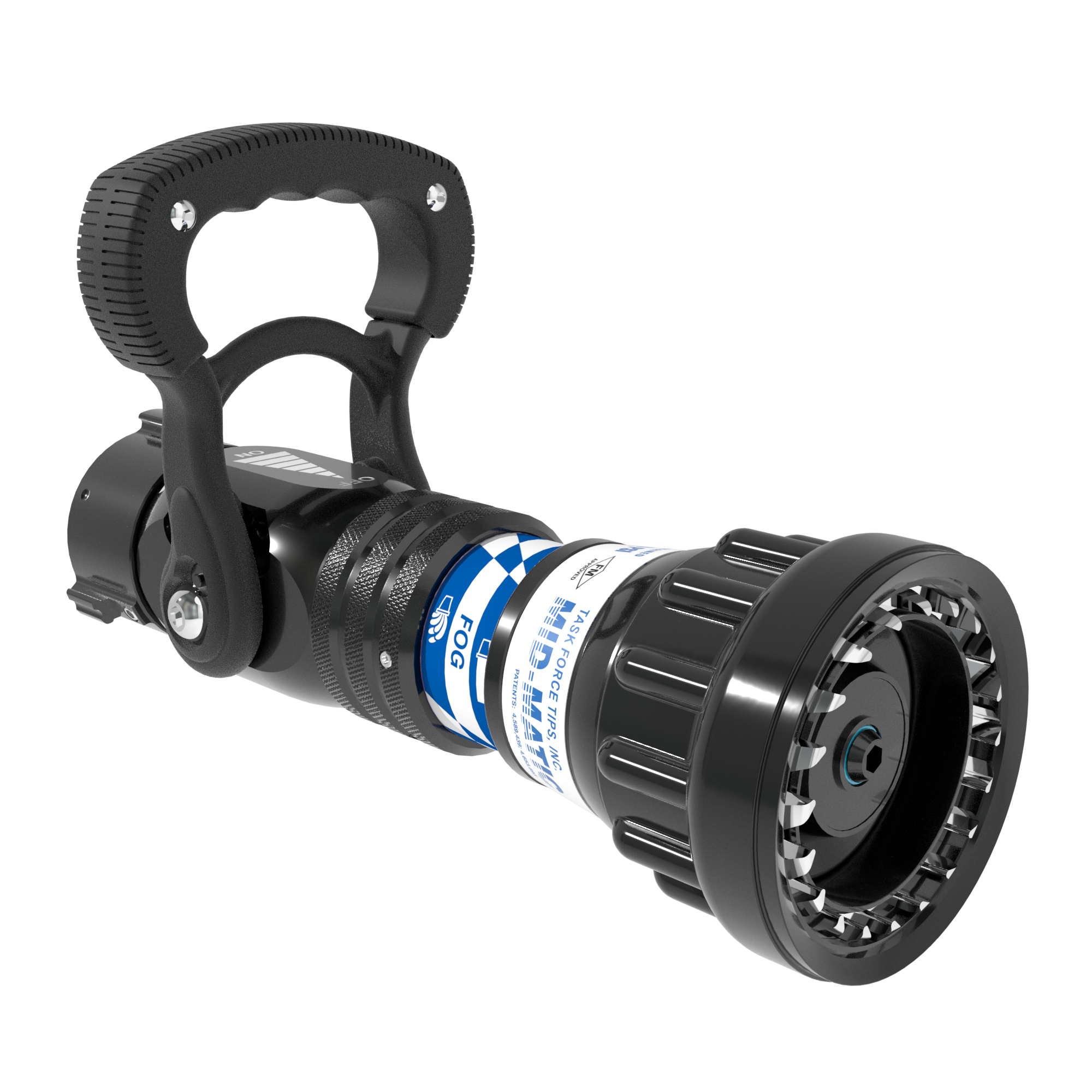 Mid-Matic Automatic One-Piece Nozzle, Slide Valve – 70-200 GPM @ 100 PSI, 1.5″ NHF Rocker Swivel Inlet, Spinning Metal Teeth Mid-Matic Automatic One-Piece Nozzle, Slide Valve – 70-200 GPM @ 100 PSI, 1.5″ NHF Rocker Swivel Inlet, Spinning Metal Teeth