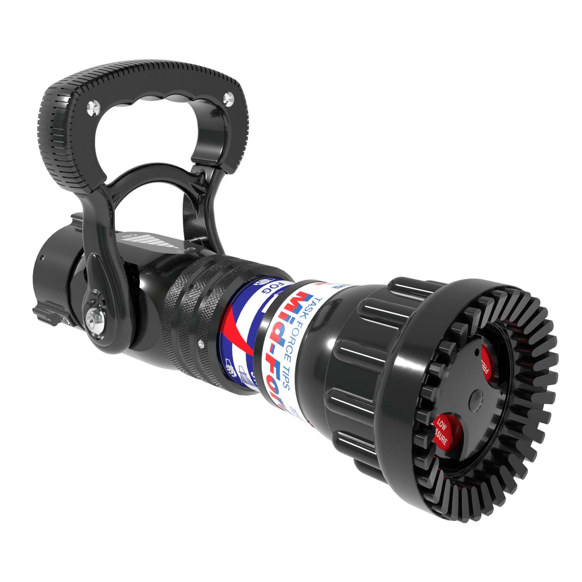 Mid-Force Automatic One-Piece Nozzle, Slide Valve – 70-200 GPM @ 55/100 PSI, 1.5″ NHF Rocker Swivel Inlet, Rubber Teeth Mid-Force Automatic One-Piece Nozzle, Slide Valve – 70-200 GPM @ 55/100 PSI, 1.5″ NHF Rocker Swivel Inlet, Rubber Teeth