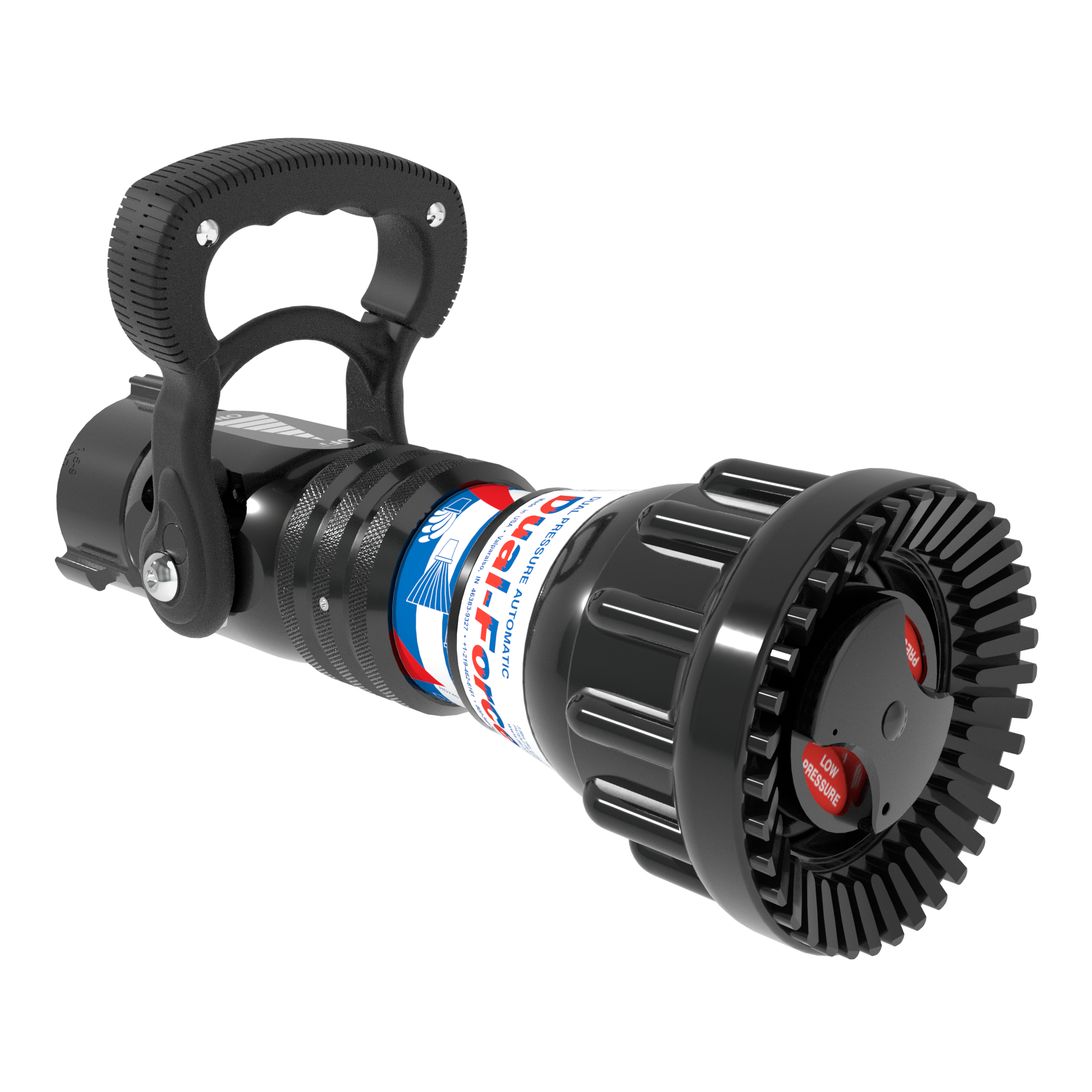 Dual-Force Automatic One-Piece Nozzle, Slide Valve – 95-300 GPM @ 55/100 PSI, 1.5″ NHF Rocker Swivel Inlet, Rubber Teeth Dual-Force Automatic One-Piece Nozzle, Slide Valve – 95-300 GPM @ 55/100 PSI, 1.5″ NHF Rocker Swivel Inlet, Rubber Teeth