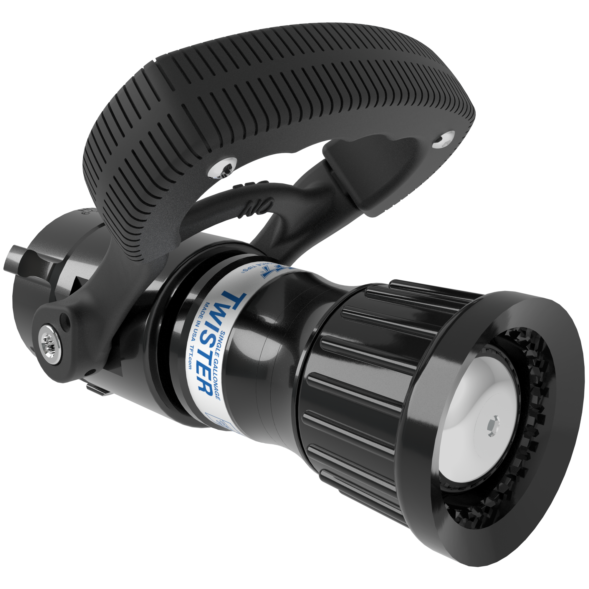 Twister Fixed Flow One-Piece Nozzle, Ball Valve – 95 GPM @ 100 PSI, 1.5″ NHF Rocker Swivel Inlet Twister Fixed Flow One-Piece Nozzle, Ball Valve – 95 GPM @ 100 PSI, 1.5″ NHF Rocker Swivel Inlet