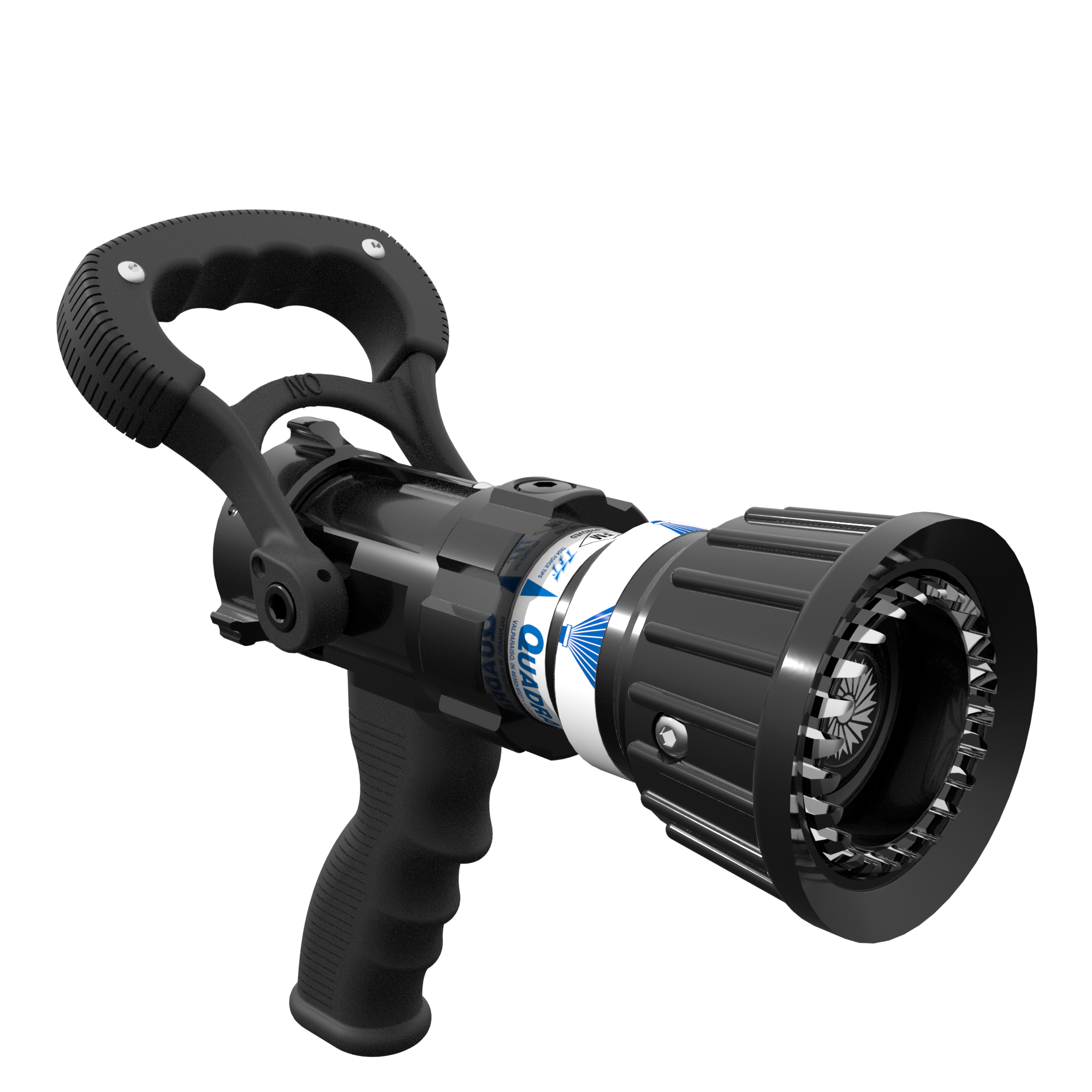 QuadraFog Selectable One-Piece Nozzle With Pistol Grip, Ball Valve – 110/230/360/470 LPM @ 7 Bar, 38 mm BSPF Rocker Swivel Inlet, Spinning Metal Teeth QuadraFog Selectable One-Piece Nozzle With Pistol Grip, Ball Valve – 110/230/360/470 LPM @ 7 Bar, 38 mm BSPF Rocker Swivel Inlet, Spinning Metal Teeth