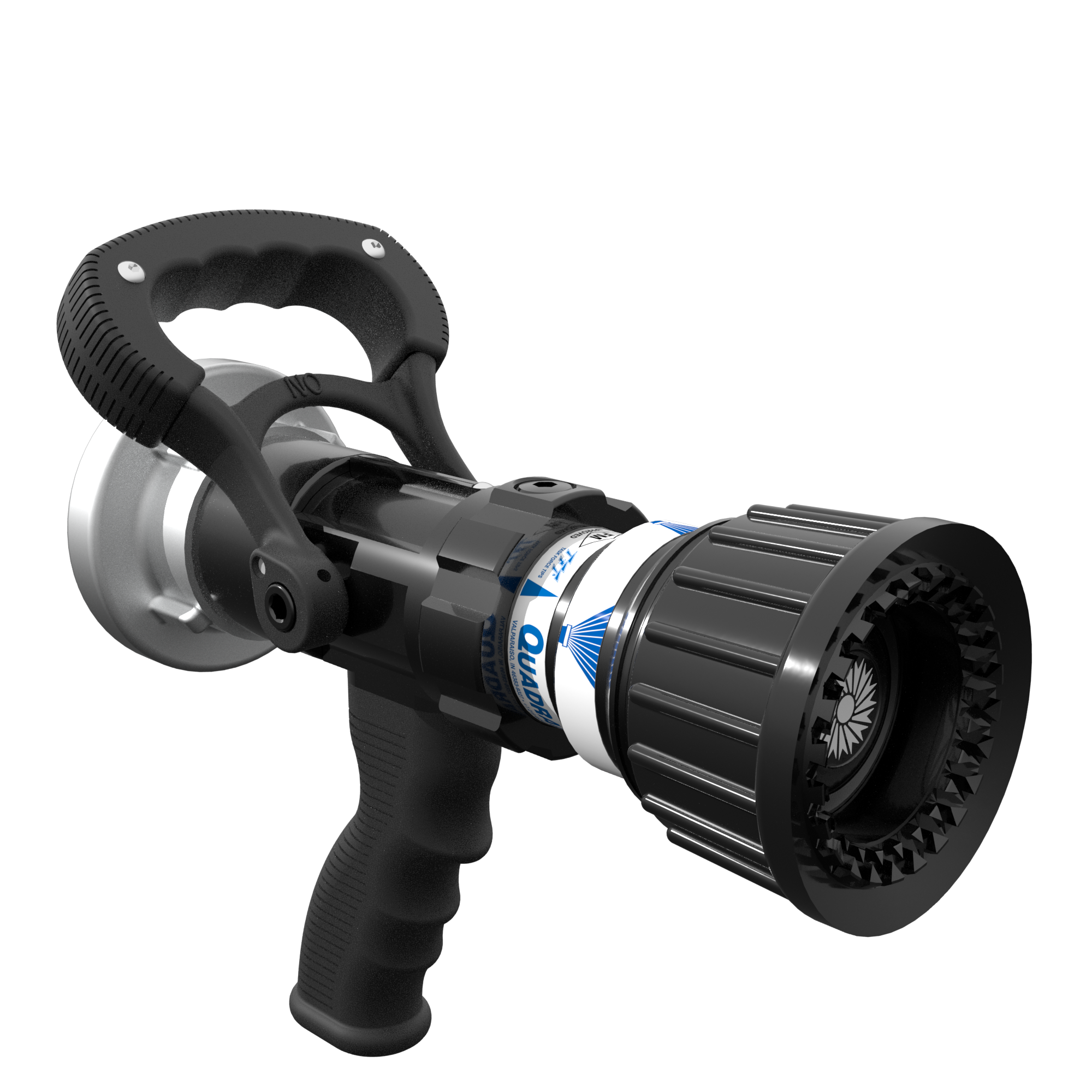QuadraFog Selectable One-Piece Nozzle With Pistol Grip, Ball Valve – 110/230/360/470 LPM @ 7 Bar, 52 mm BSPM Extended Swivel Inlet, Metal Teeth QuadraFog Selectable One-Piece Nozzle With Pistol Grip, Ball Valve – 110/230/360/470 LPM @ 7 Bar, 52 mm BSPM Extended Swivel Inlet, Metal Teeth