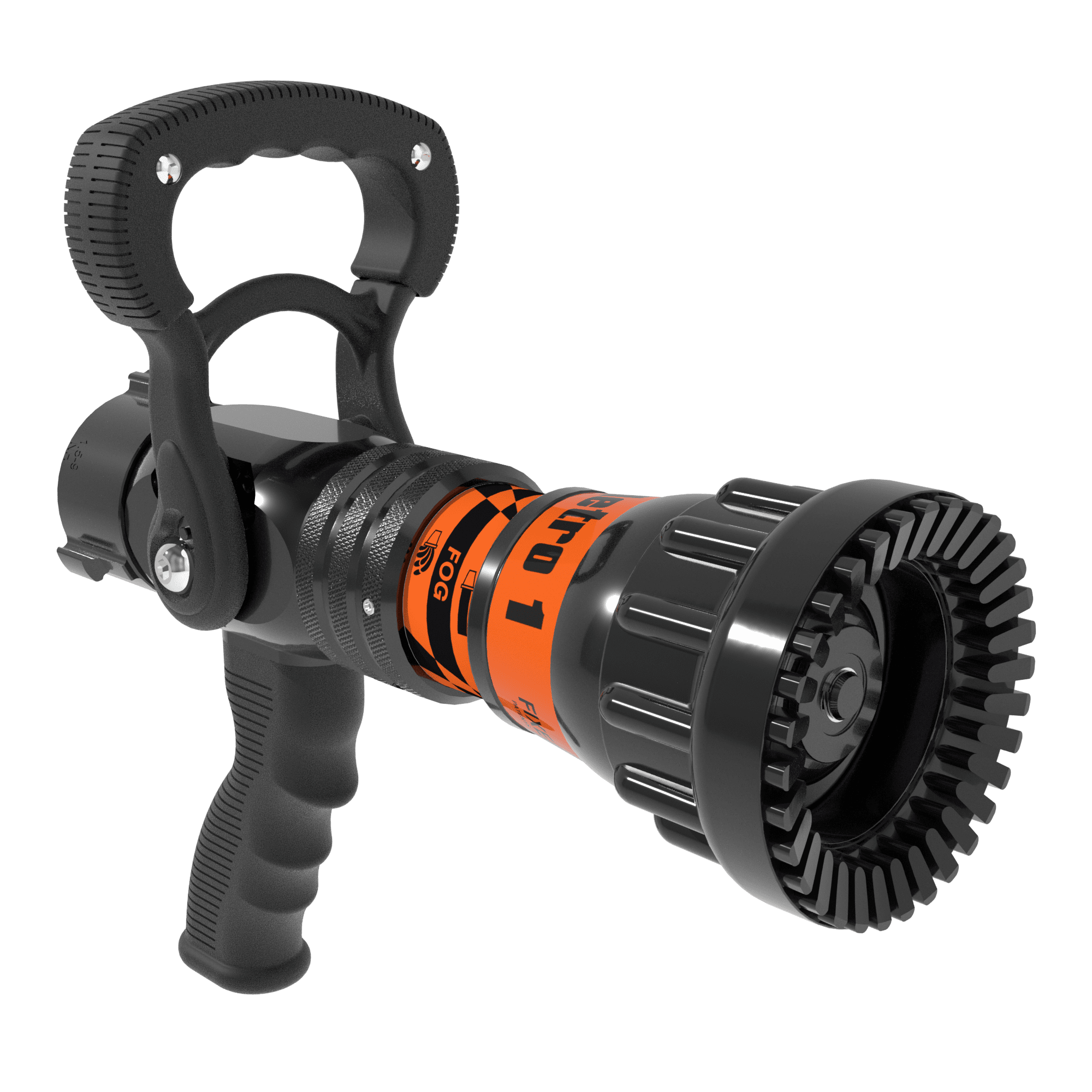 Metro 1 Fixed Flow One-Piece Nozzle With Pistol Grip, Slide Valve – 150 GPM at 75 PSI, 1.5″ NHF Swivel Inlet, Rubber Teeth Metro 1 Fixed Flow One-Piece Nozzle With Pistol Grip, Slide Valve – 150 GPM at 75 PSI, 1.5″ NHF Swivel Inlet, Rubber Teeth