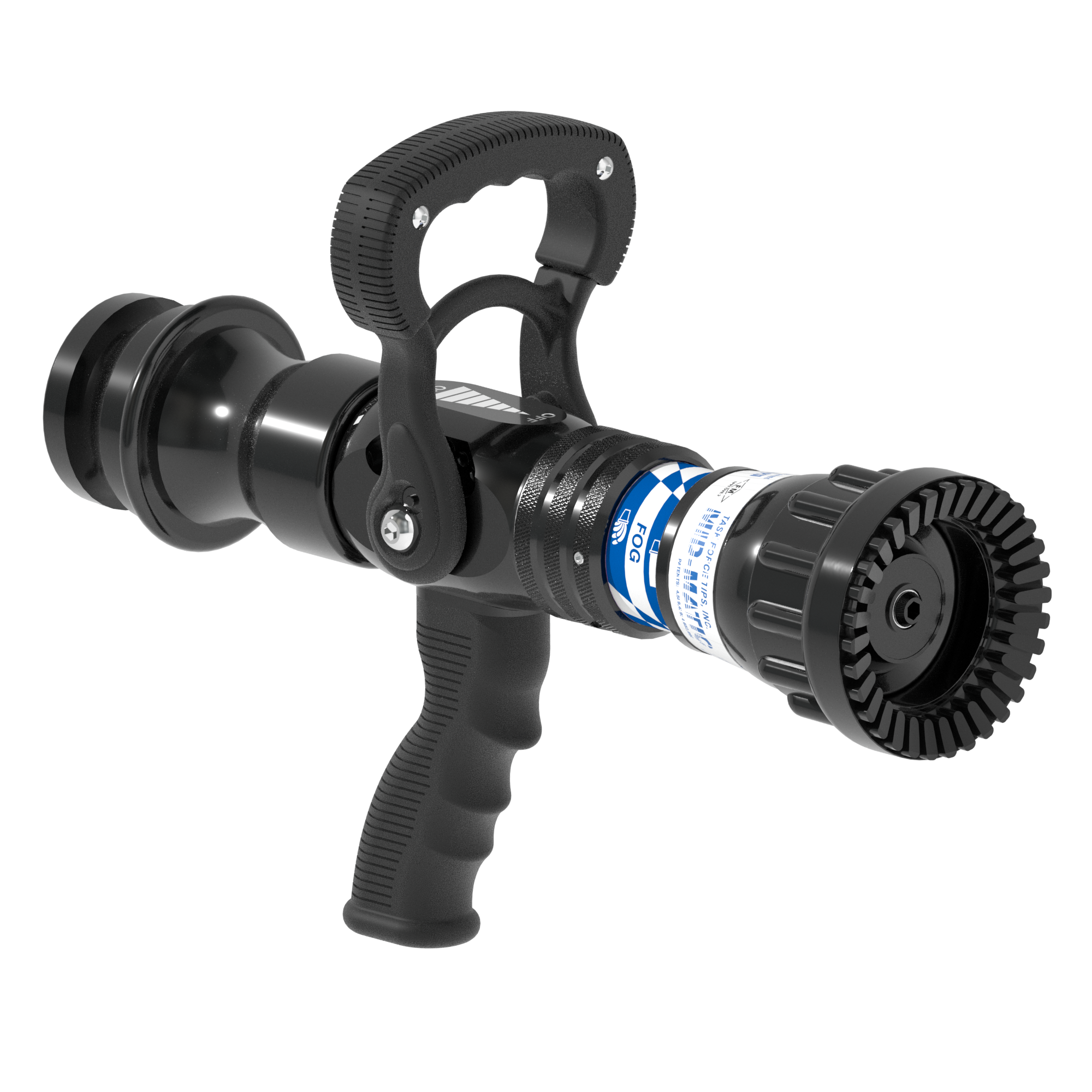 Mid-Matic Automatic One-Piece Nozzle With Pistol Grip, Slide Valve – 260-750 LPM @ 7 Bar, 65 mm BICM Swivel Inlet, Rubber Teeth Mid-Matic Automatic One-Piece Nozzle With Pistol Grip, Slide Valve – 260-750 LPM @ 7 Bar, 65 mm BICM Swivel Inlet, Rubber Teeth