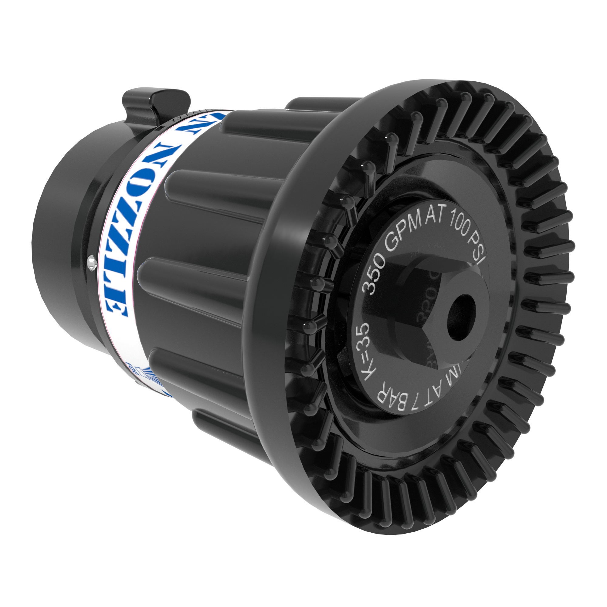 Z-Series Fixed Flow Masterstream Nozzle – 350 GPM (1300 LPM) @ 100 PSI (7 Bar), 2.5″ (65 mm) NHF Rigid Rocker Inlet Z-Series Fixed Flow Masterstream Nozzle – 350 GPM (1300 LPM) @ 100 PSI (7 Bar), 2.5″ (65 mm) NHF Rigid Rocker Inlet