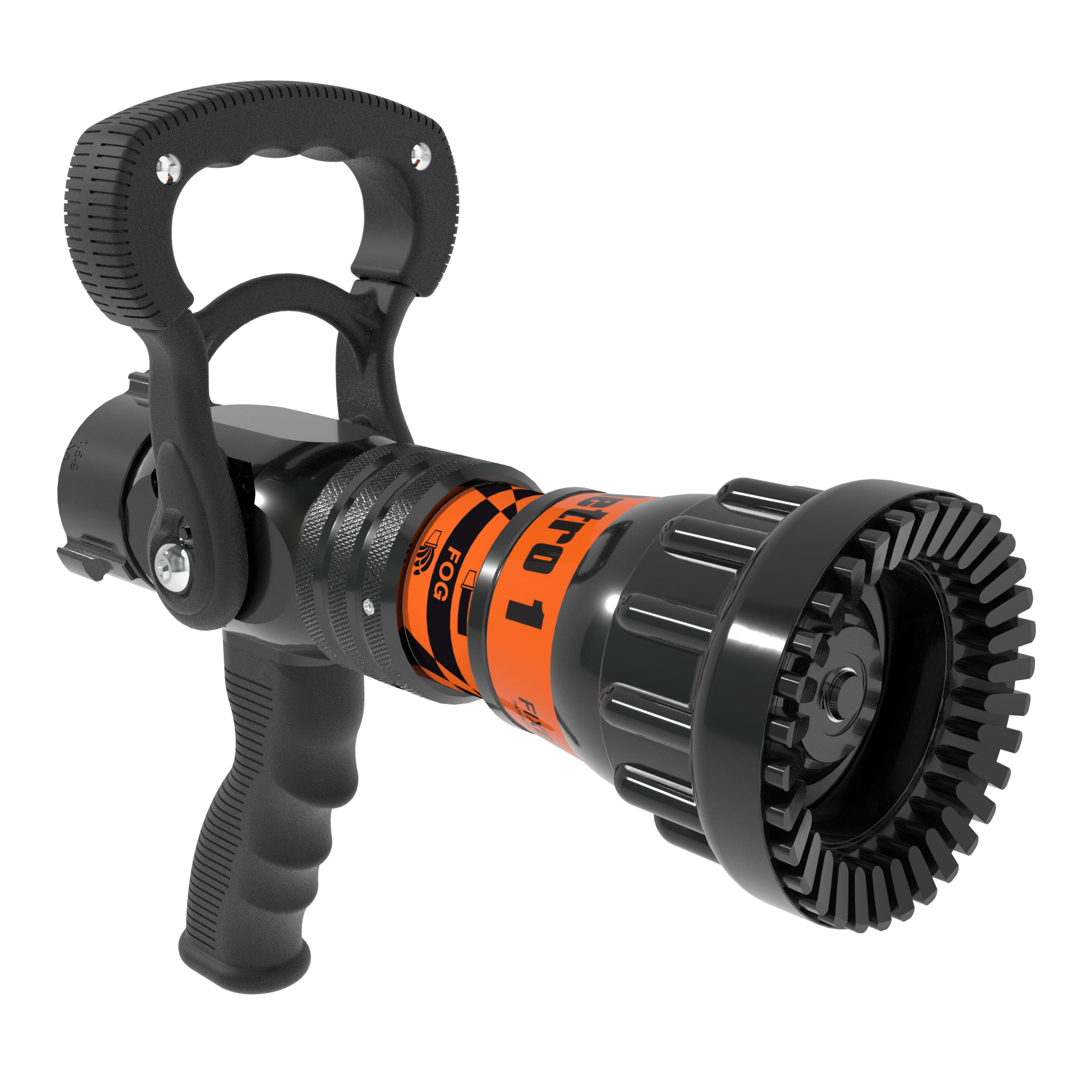 Metro 1 Fixed Flow One-Piece Nozzle With Pistol Grip, Slide Valve – 185 GPM at 75 PSI, 1.5″ NHF Swivel Inlet, Rubber Teeth Metro 1 Fixed Flow One-Piece Nozzle With Pistol Grip, Slide Valve – 185 GPM at 75 PSI, 1.5″ NHF Swivel Inlet, Rubber Teeth