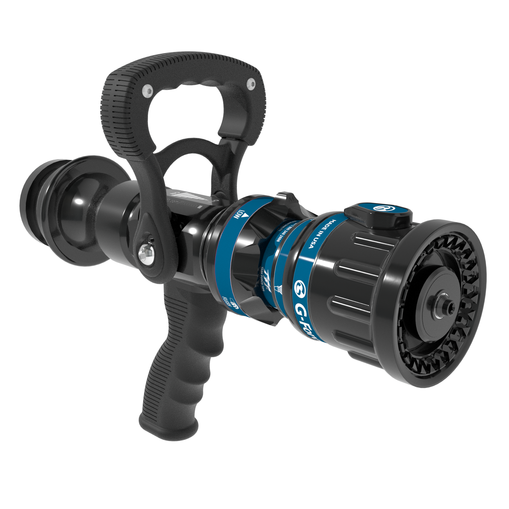 G-Force Automatic One-Piece Nozzle With Pistol Grip, Slide Valve – 250-570 LPM @ 7 Bar, 65 mm BICM Swivel Inlet, Metal Teeth, Shaper Indicator Detent G-Force Automatic One-Piece Nozzle With Pistol Grip, Slide Valve – 250-570 LPM @ 7 Bar, 65 mm BICM Swivel Inlet, Metal Teeth, Shaper Indicator Detent