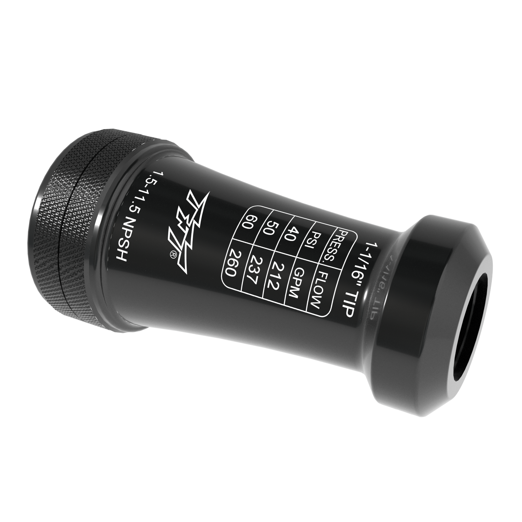 Smooth Bore 1-1/16″ Nozzle Tip – 1.5″ NHF Rigid Inlet Smooth Bore 1-1/16″ Nozzle Tip – 1.5″ NHF Rigid Inlet