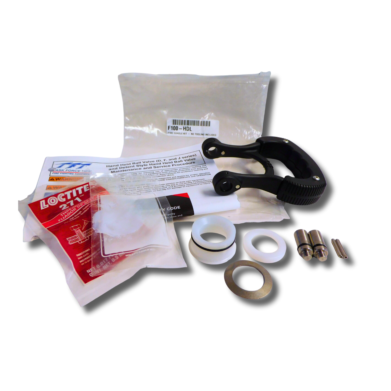 F100 Bail Handle and Valve Seat Repair Kit (No Mandrel) F100 Bail Handle and Valve Seat Repair Kit (No Mandrel)