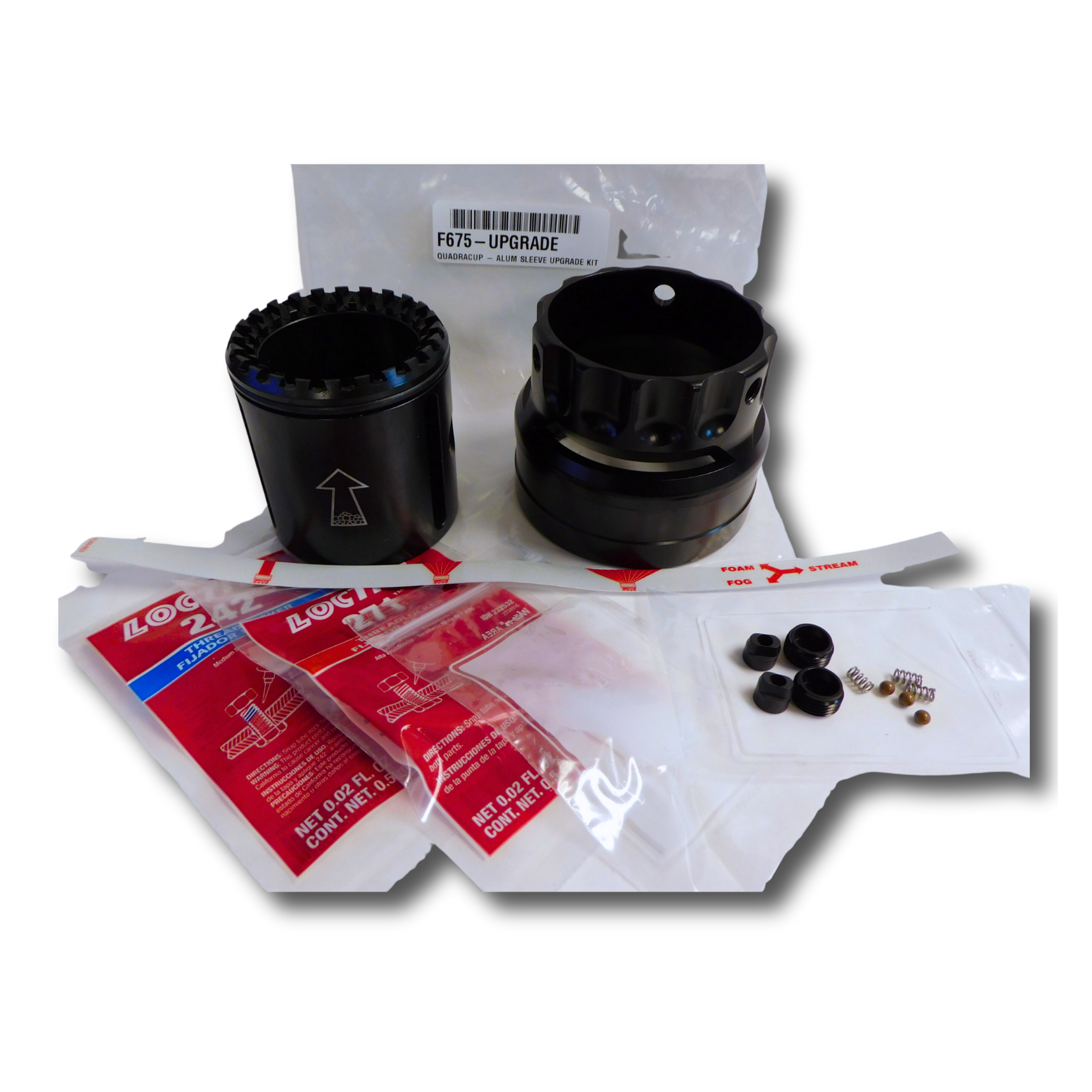 F Series QuadraCup Aluminum Sleeve Upgrade F Series QuadraCup Aluminum Sleeve Upgrade